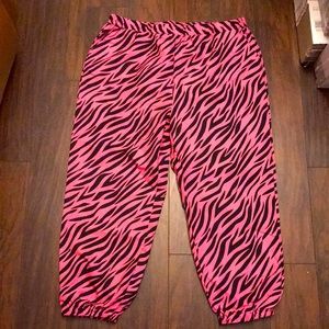 Zebra Print Pants NWOT